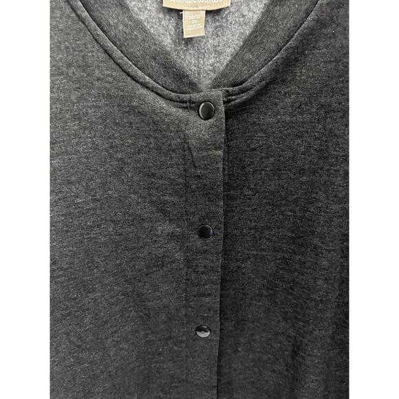 Woman Within 3X 30/32 Lounge Set Top & Pants Dark Gray Plus Size NWT - Picture 4 of 9